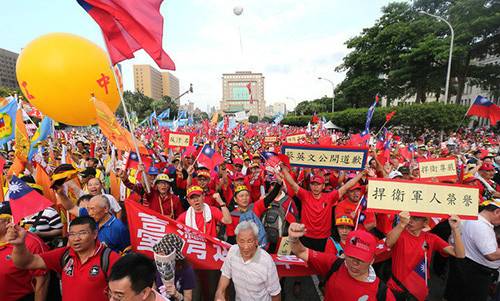 退伍军人北京抗议2017图片大全